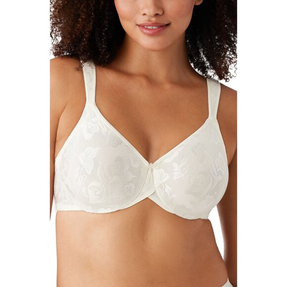 🆕 WACOAL Awareness Full Unpadded Underwire Bra 34DD White #85567 - Picture 1 of 12